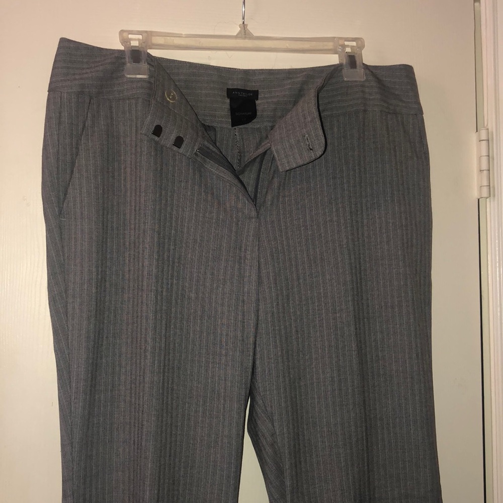 Ann Taylor Factory Signature Grey Suit Pants 12